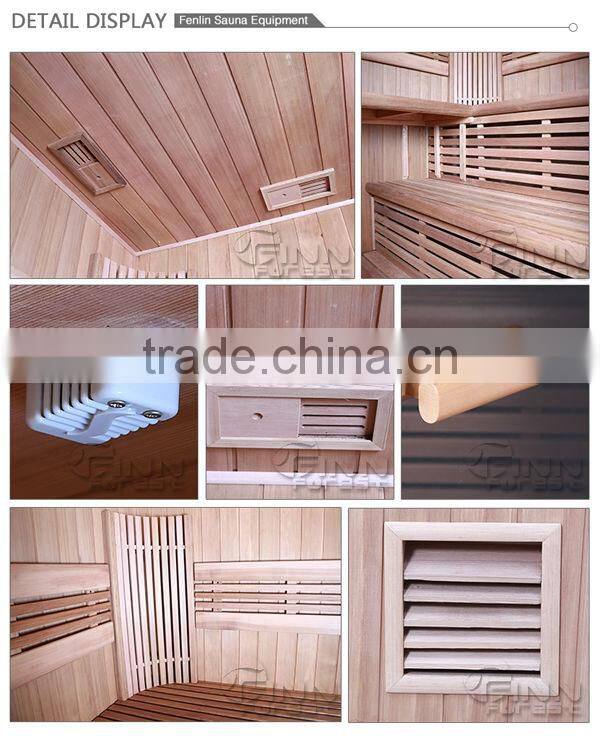 Outdoor 2-3 person use wooden sauna room home sauna
