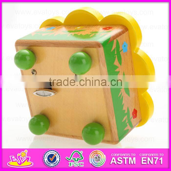 2015 Wooden instruments merry-go-round music box for gifts and home decoration W07B028-S