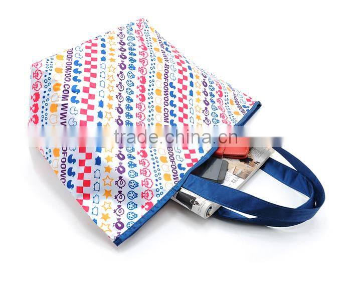 300D Polyester Dye Sublimation Full Color Printing Shopping Tote Bag,Waterproof Large Capacity Tote Bag