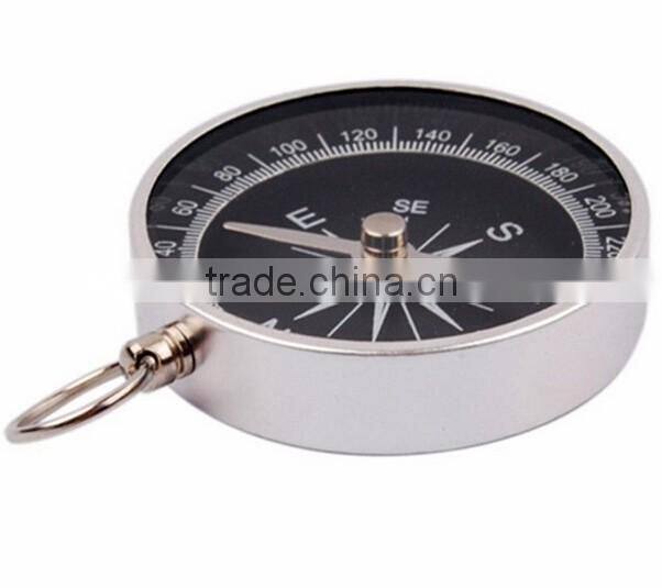 2016 new arrival Portable Pocket Compass for Outdoor Sports Camping Hiking Silver