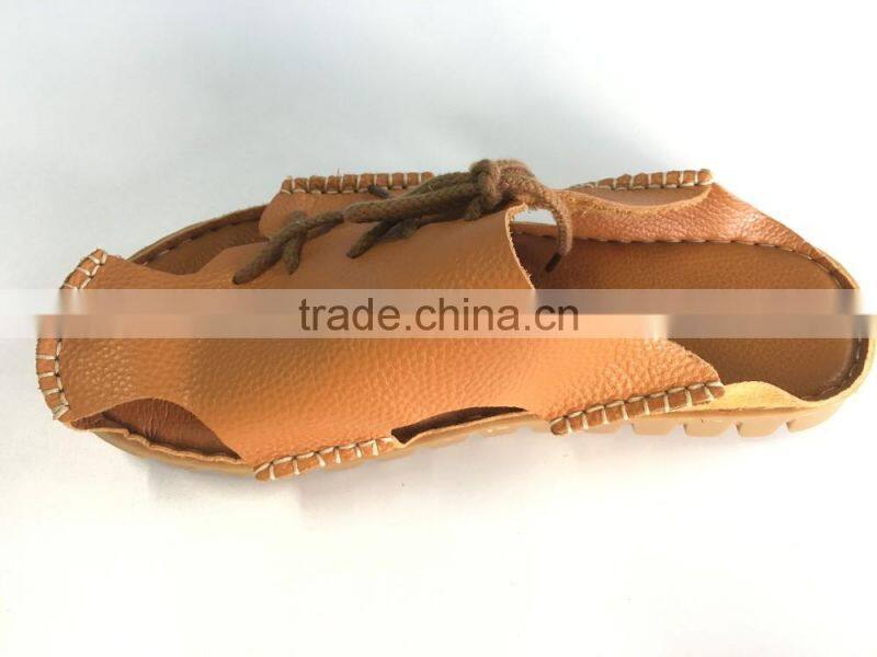 Sandel Genuine Leather Fashion Style Lacing Sandals