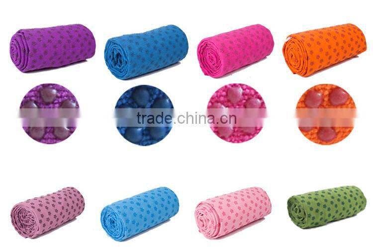 Wholesale ECO anti-slip 100% DTY Yoga towel For Fitness