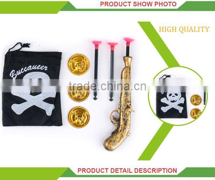 New design cheap toy gun set plastic pirate souvenirs