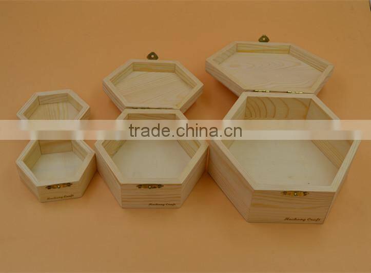 2015 newest top quality wood storage box in diversity shap