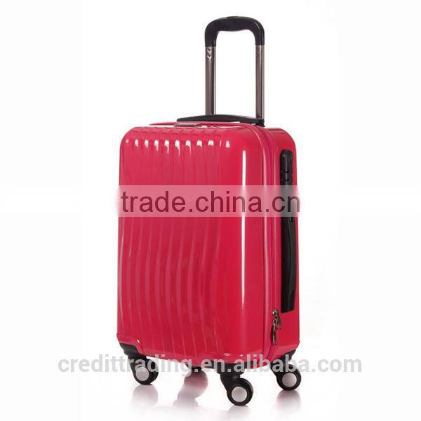 high quality abs and pc luggag trolley bag