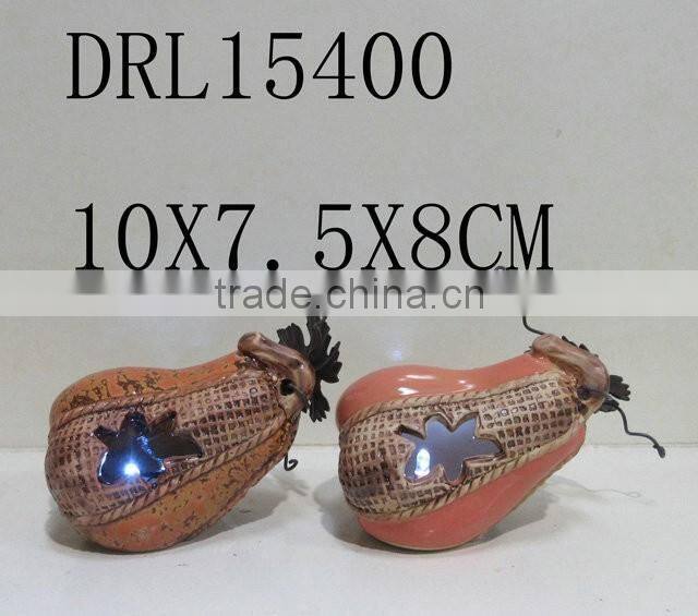 lying ceramic pumpkin lantern LED festive lantern holloween decorations