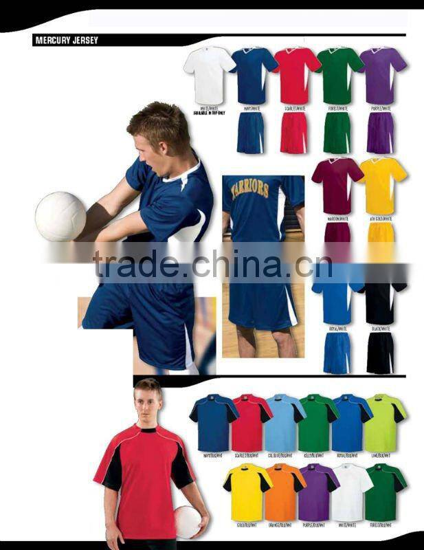 Polyester fiber custom women's volleyball uniform