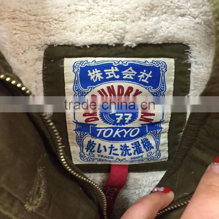 Hot sale winter women washed long down jacket clean warm cotton
