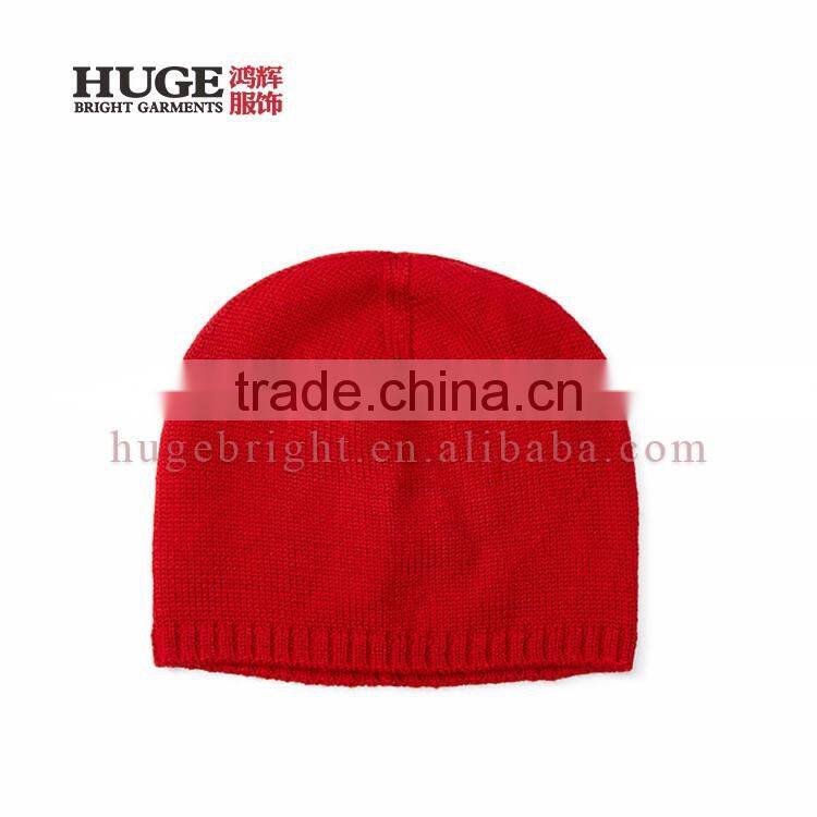 100% Soft Merino Wool Plain Beanie Hat Pattern Knit