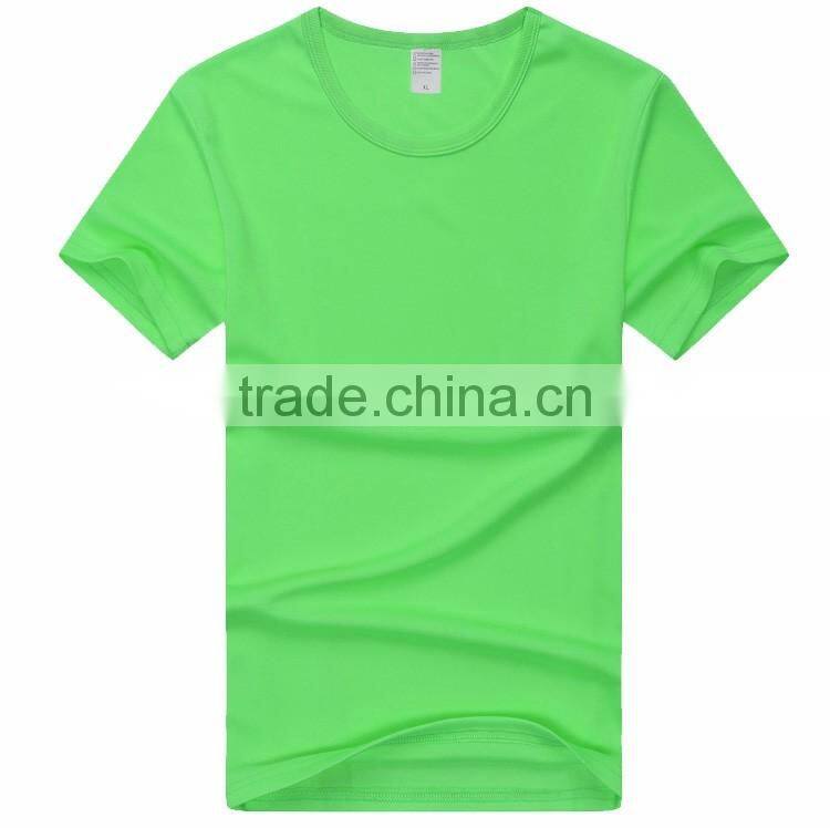 Factory price round neck cheap plain dyed cotton fitted t-shirts
