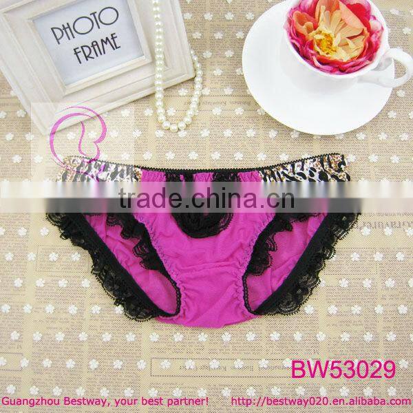 Sex photo of ladies bikini sexy transparent mesh bikini with front lace two side leopard printed bikini