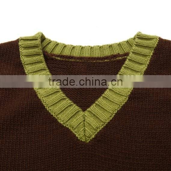 Kids Knit Vest Pattern Child cashmere Sleeveless Sweater