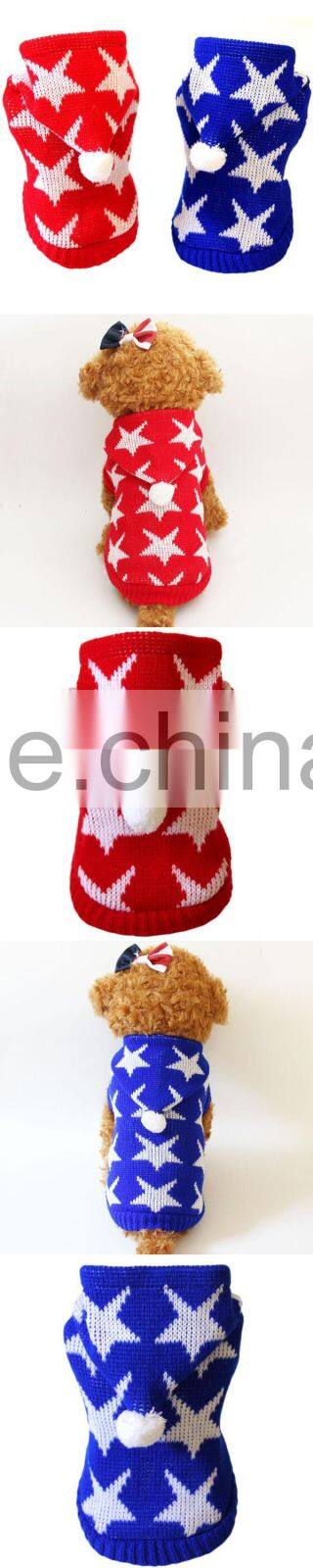 Hot sales cheap price dog winter clothes dog knitting sweater pet sweater