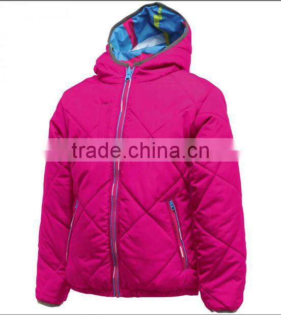 Girls Reversible Padding Winter Jacket Pink Colour