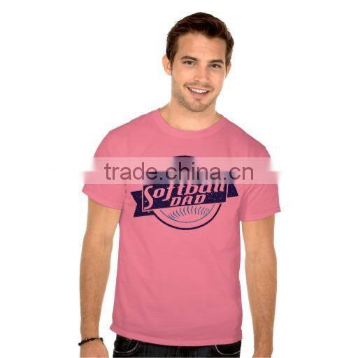 2015 hot 60% cotton 40% polyester color plain tee shirts custom print