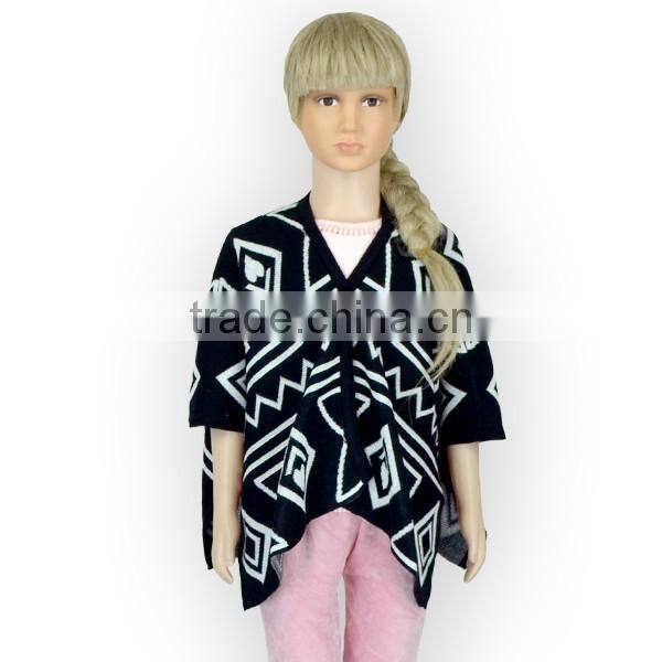 Black Paisley Shawl Fashional Styles American Kids Autumn Clothes Wholesale