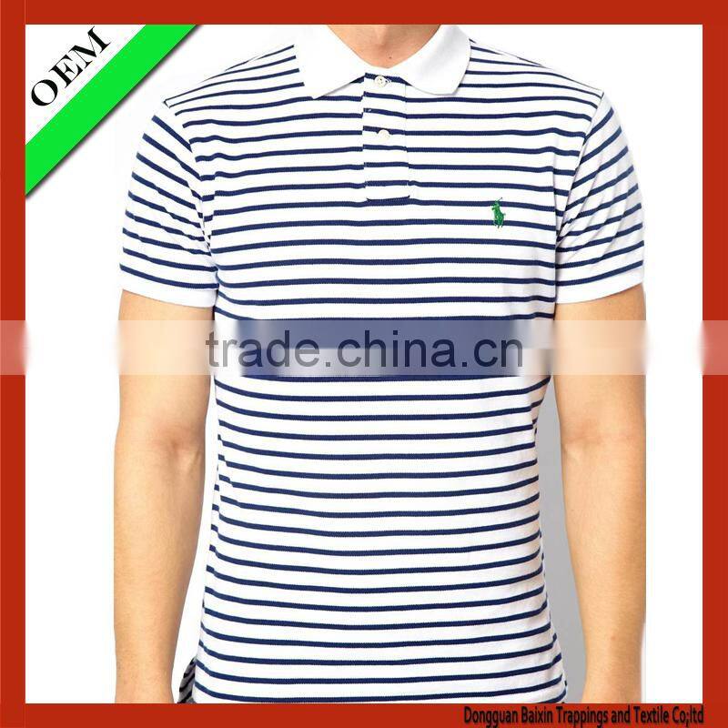 Polo shirt short sleeve for men,wholesale striped t-shirt,custom polo shirt