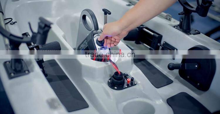 plastic power kayak with 40lb motor