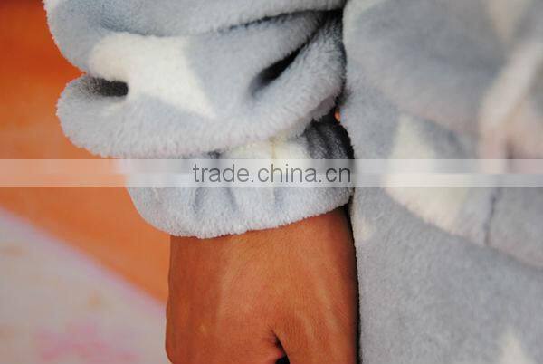 100% polyester printed coral fleece pajama