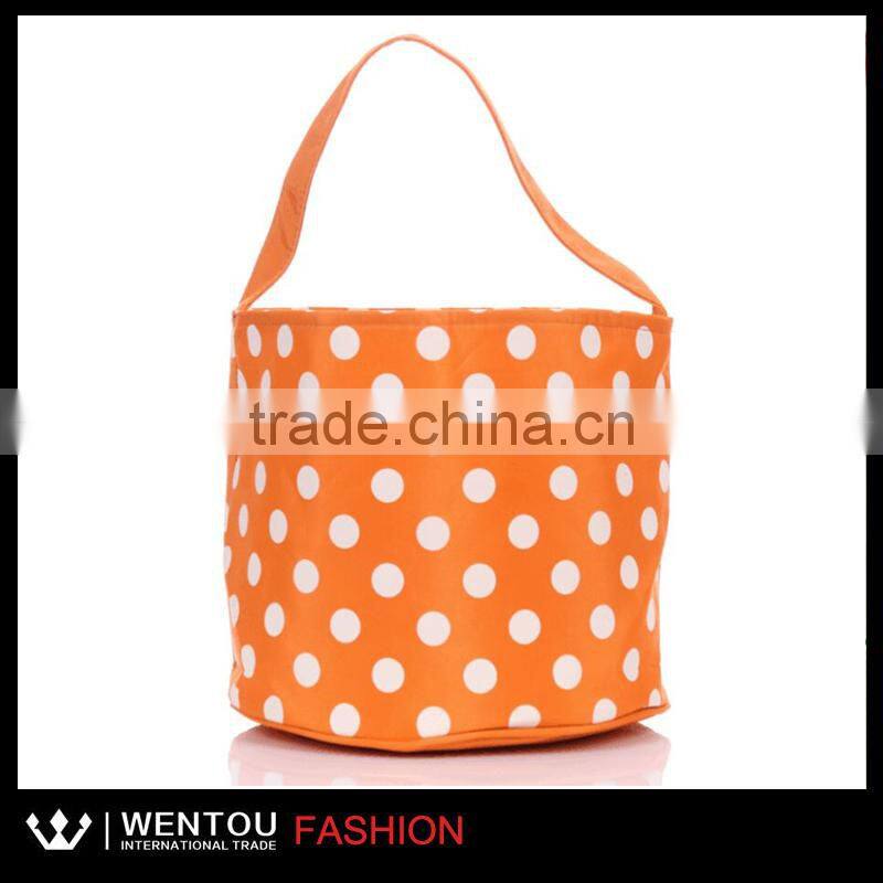 Hot Sale Polka Dot Easter Basket Bucket