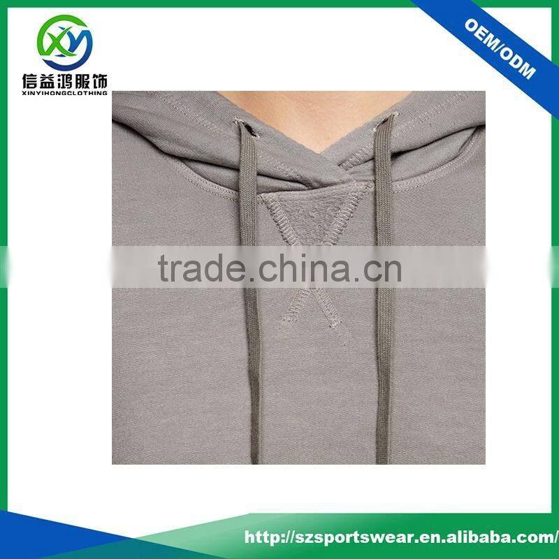 OEM design high quality womens grey color hoody sweater gym hoodie with your own logo
