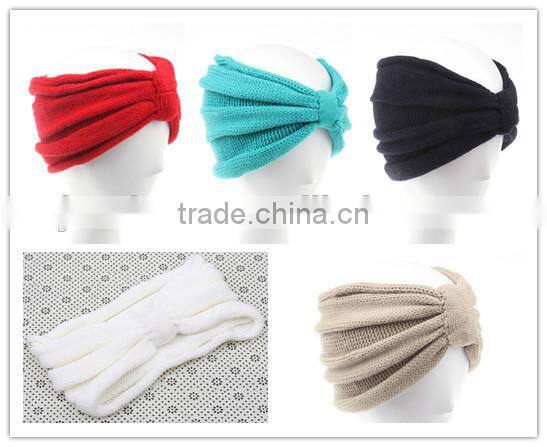 alibaba wholesale Ribbed knit headband winter ear warmer