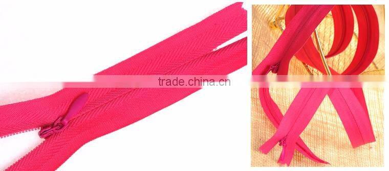 #3 close end nylon invisible zipper