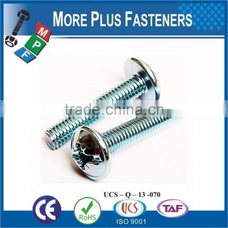 Made in Taiwan Phillips Pan Head Machine Screw with Collar Cross Recessed Pan Head Screws With Collar