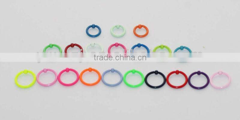 Neon Color Paint Body Jewelry Ear Gauges Flesh Tunnel
