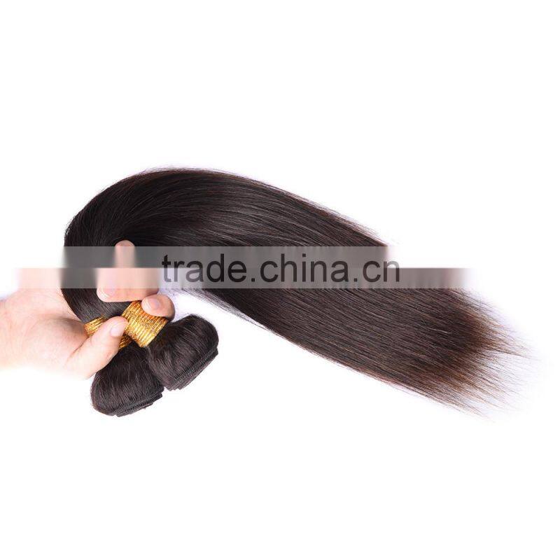 Wholesale straight #1 Color Virgin Brizalian straight hair