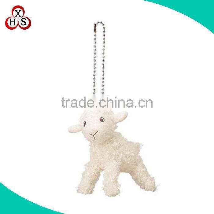 OEM factory price stuffed sheep keychain soft plush sheep keychain