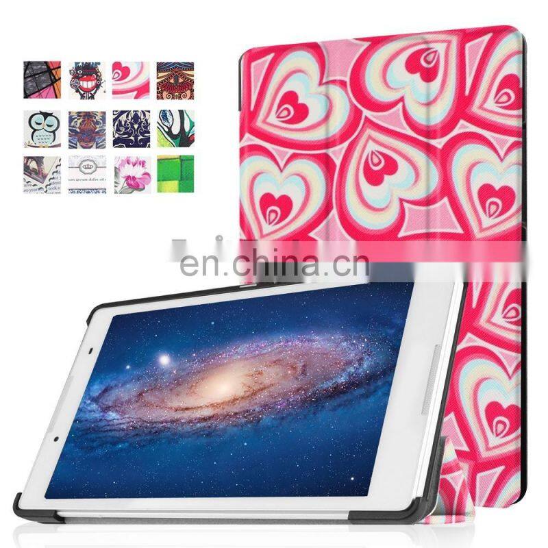 Smart Weak UP/Sleep Tri-fold Leather Case Cover for Lenovo Tab 2 A8-50, for Lenovo Tab 2 A8-50 Leather Case