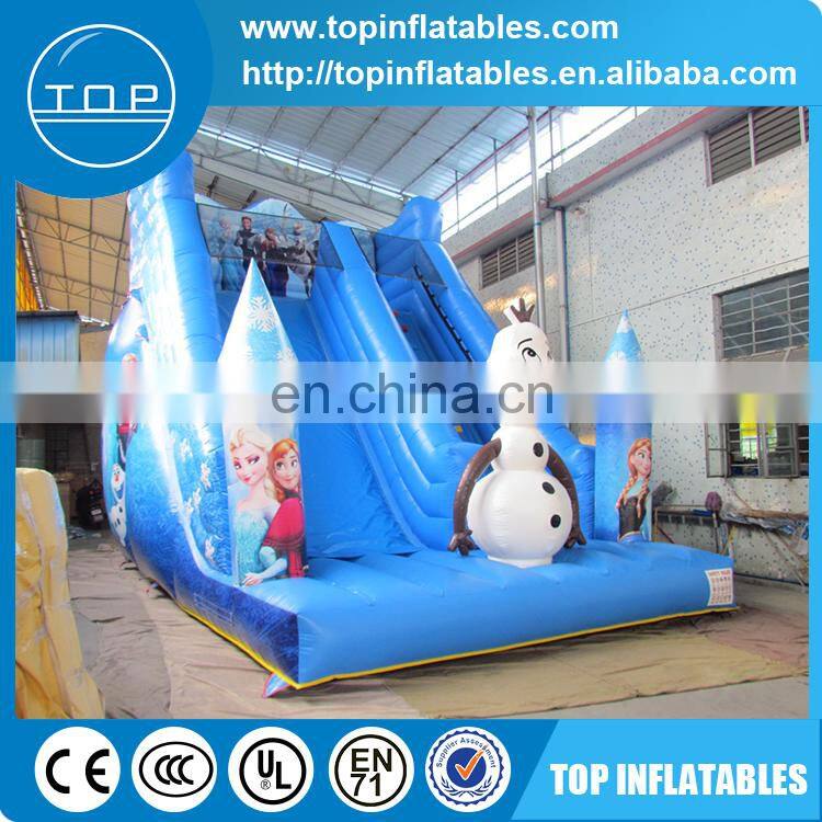 Snow and ice world slide,PVC inflatable slide