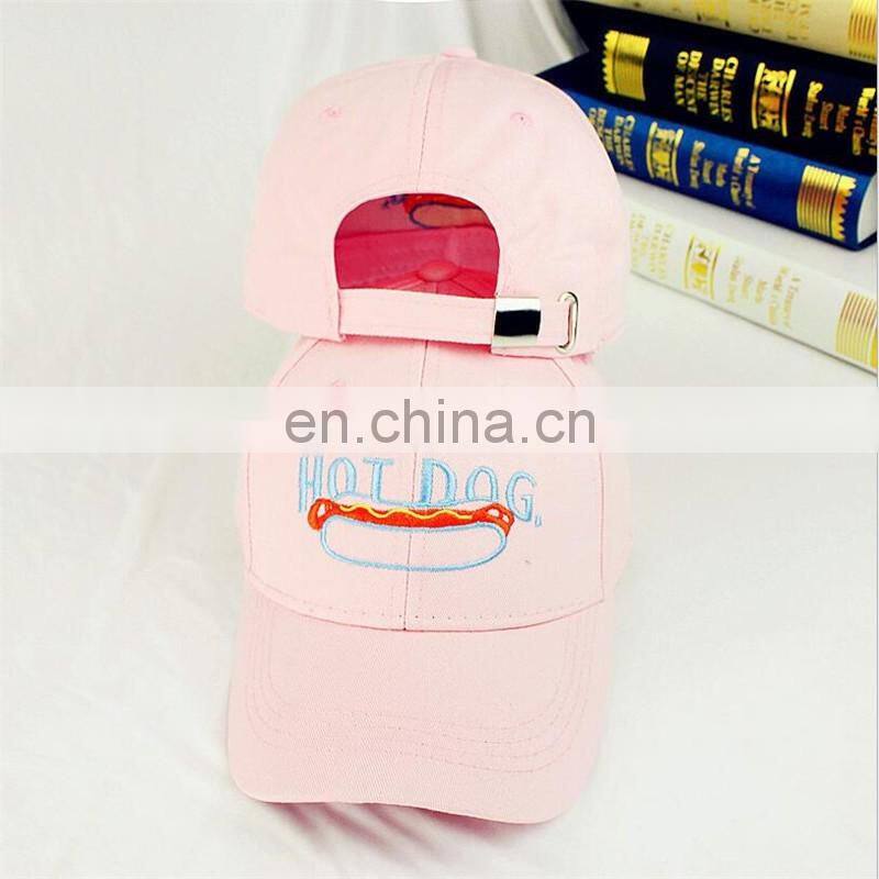 WINUP wholesale hot dog embroidered logo snapback hats baseball cap