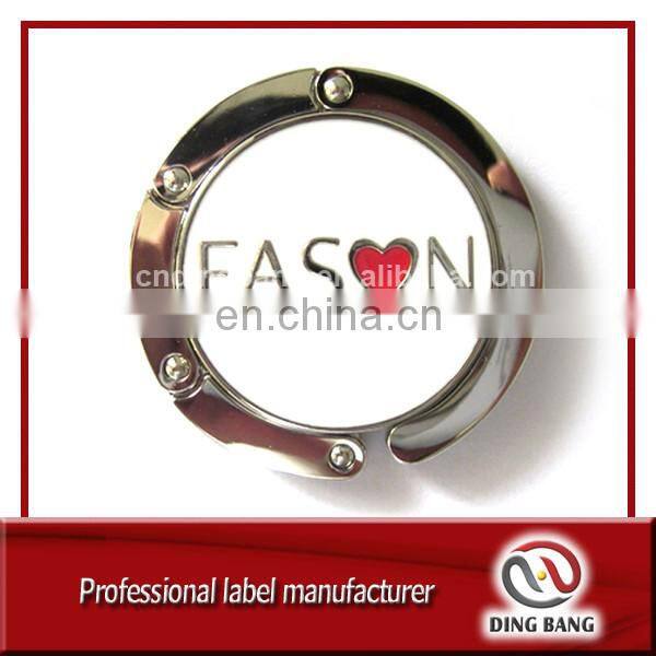 OEM Wholesale Stock Items Various Design Client's Printed /Casted Logo Accepted Fashional Souvenir Custom Bag Hanger