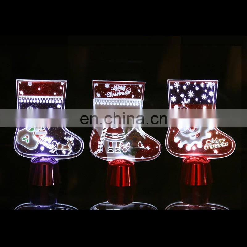 2016 Chirstmas 3D led night light newest products night light