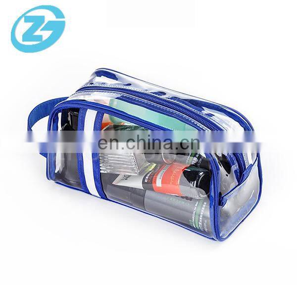 Travel transparent PVC contracted personalized cosmetic bag