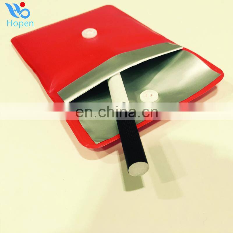 8*8CM Light the convenient portable aluminium eva pocket ashtray
