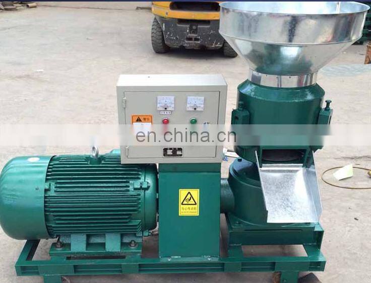 High Output Animal Feed Flat Die Fodder Wood Pellet Granulator Machine