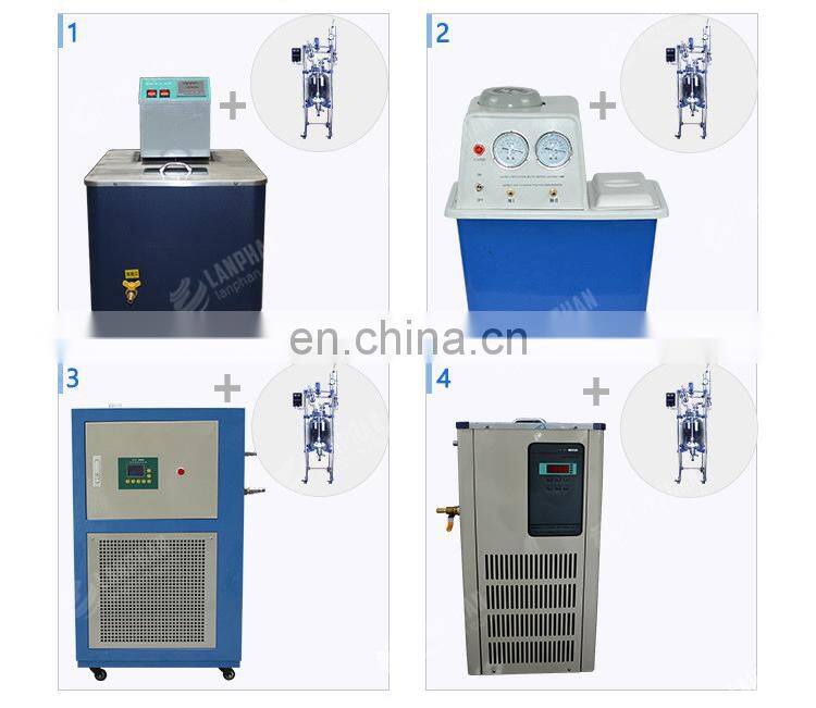 10L 20L Agitator Reactor Tank glass lab reactor vessel