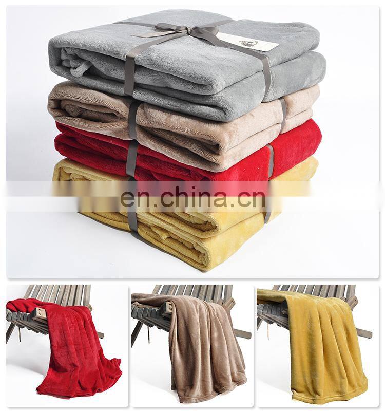 China Products Manufacturers Best Price Blanket In China Soild Flannel Fleece Throw Blankets For Sofa adult throws