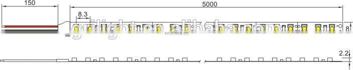 3 years warranty UL nonwaterproof ip20 2835 led strip light wireless with ce ul listed led strip
