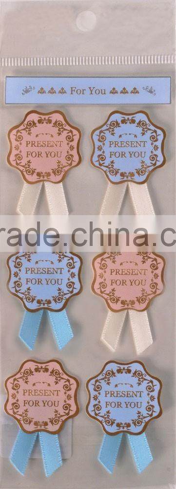 lovely creative cloth stickers, PVC sticker