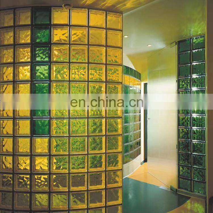 190x190x80mm Clear/Colored Glass Block Glass Brick Manufacturer