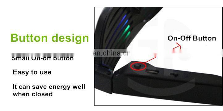 Plastic Light Up Sound sensitive glasses with custom color