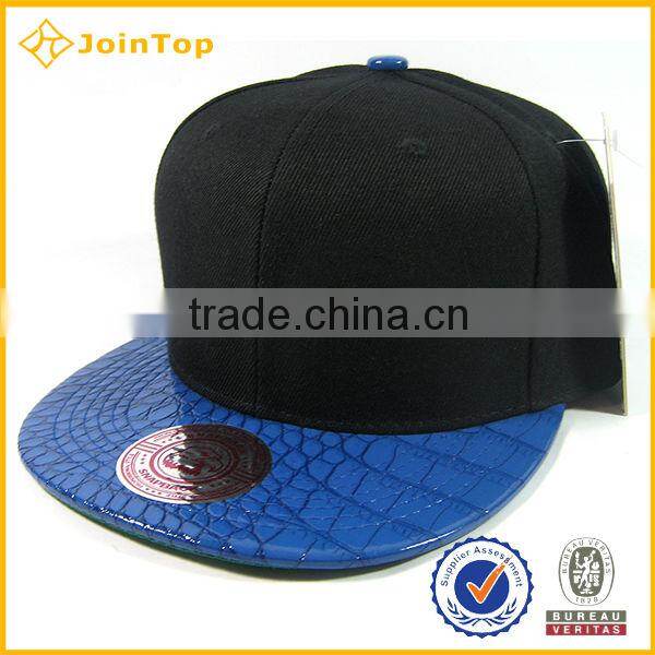 custom blank strap snap back hat