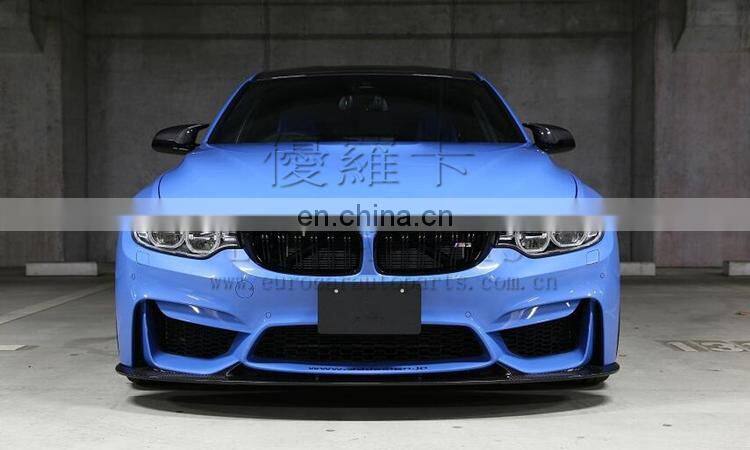 for F80 M3 / F82 M4 carbon fiber parts fit for F80 M3 / F82 M4 all year to V style carbon fiber front lip and diffuser for M3 M4