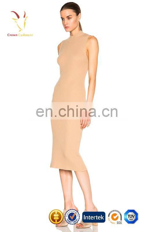 Women Fashion Long-sleeved Dress Wool