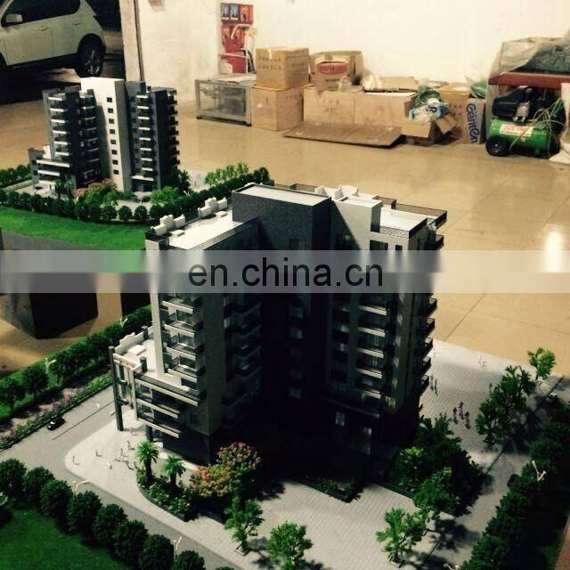 Classic wooden house model for miniature building in construction & real estate