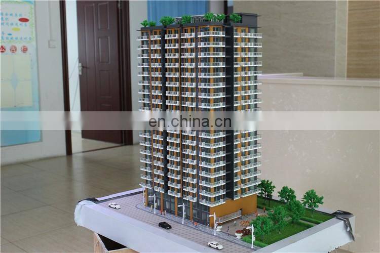 Miniature residential model with lighting control, architectural 3d mosque model